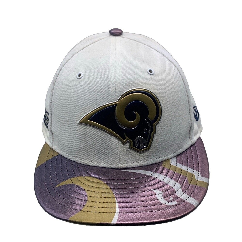 New Era 59FIFTY Los Angeles Rams Fitted Hat 7 3/8 Off-White